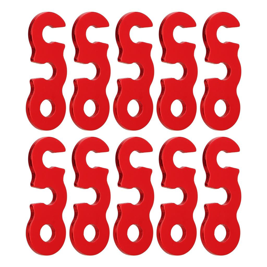10PCS Rope Tensioner Cord Adjuster Aluminium Alloy Easy Operation Stable Fixation Camping Accessory