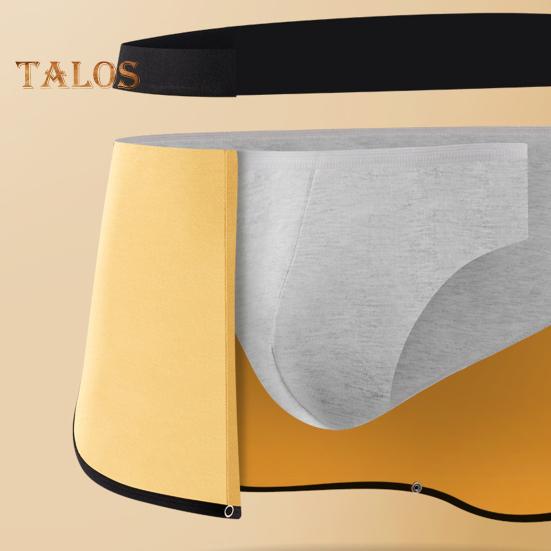 Pantalones cortos para hombre, ropa interior con forro triangular, cintura elástica, diseño de doble capa, pantalones 3 en 1, calzoncillos, culottes, calzoncillos tipo bóxer