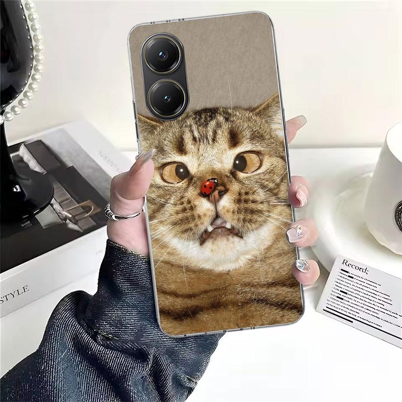 Pet Cat Funny Memes For Xiaomi Poco X7 X6 X5 F7 Ultra F6 F5 Pro Phone Case X4 Nfc F4 Gt F3 M6 M5S M5 M4 M3 Fundas Cover Coque