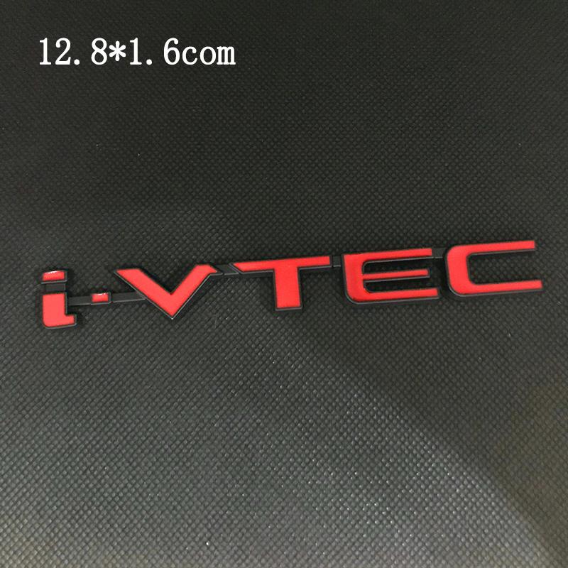 Honda Car Rear Trunk Metal Label Sticker For Honda Civic Accord City CR-V Jade Fit Odyssey Hybrid Car Accessories Clvlc Ivtec