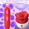 MOOLIGIRL Rose Sexspielzeug, mit einem stoßenden G-Punkt-Vibrator und 10 Saugmodi, entwickelt zur Stimulation von Klitoris und Brustwarzen, mit einem analen Dildo
