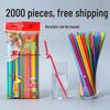 ZISIZ Disposable Colored Art Straws
