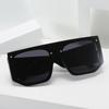 Designer Square Sunglasses Men Women Panel Lens Flat Top Personality One Pieces Lens Cool UV400 Shades Street Y2K