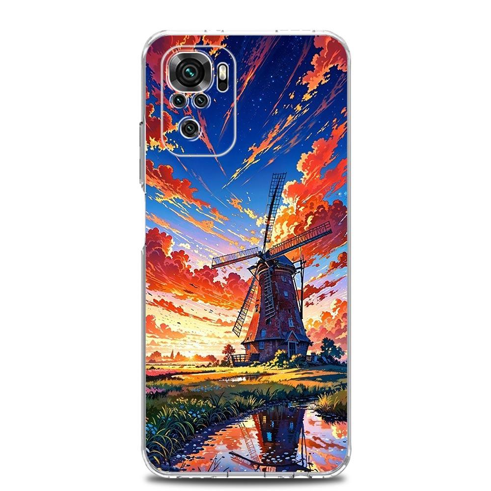 Japanese Landscape Soft TPU Phone Case For Xiaomi Redmi Note 15 14 13 12 4G 10 11 Pro Plus 5G 14C 13C 12C 10C 9A Cover