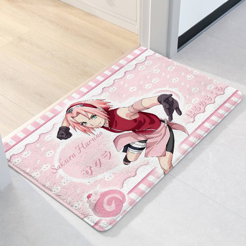 N-NARUTO Cool Floor Mat Bathroom Absorbent Mat Simple Door Dirt-resistant Mat Home Kitchen Mat Foot Mat Entry Mat