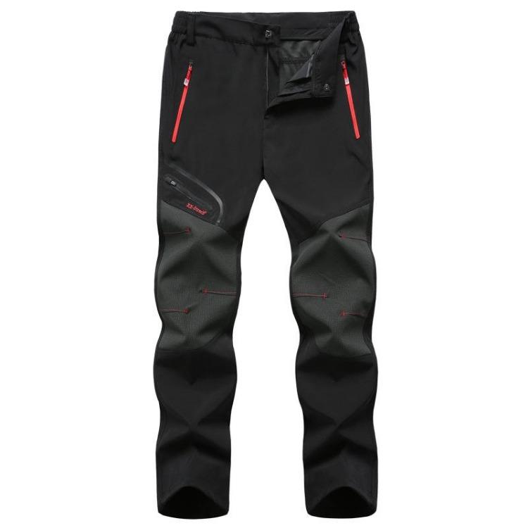Windproof Waterproof Quick Drying Pants Women Spring Summer Thin Color Block Workwear Multi Pocket Assault Pants S чёрный