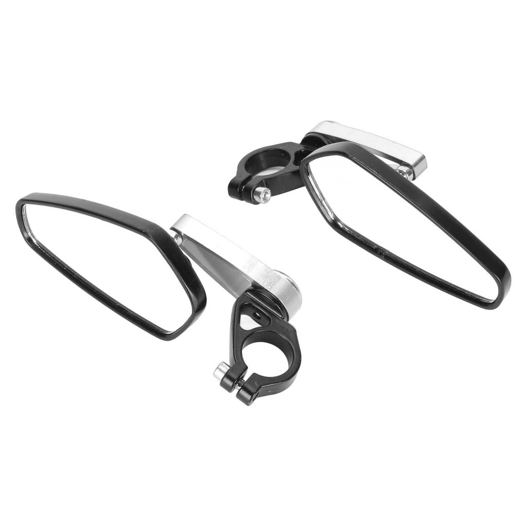 2PCS Motorcycle Rearview Mirror High Definition Clear View Aluminium Alloy Handlebar Side Mirrors for Motorbike