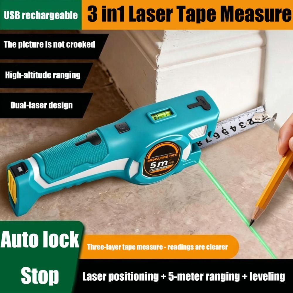 High Precision Laser Distance Meter 3-in-1 Infrared Measuring Ruler home decoration measurement