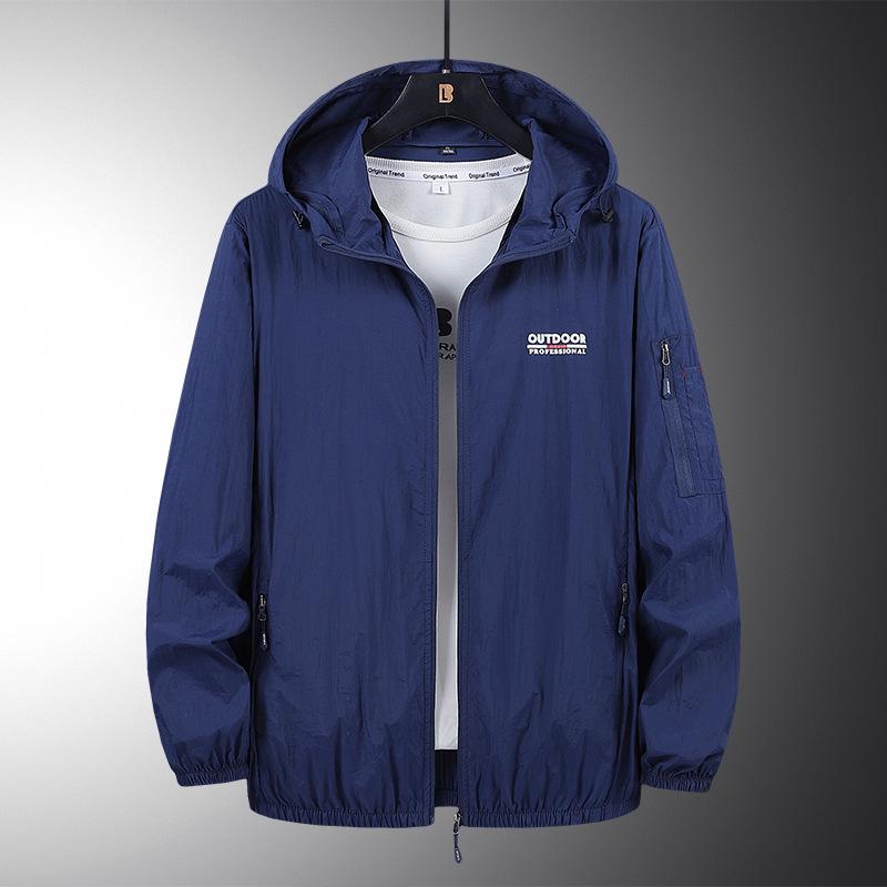 Men's Summer Waterproof Multi-Pocket Outdoor Sports Jacket