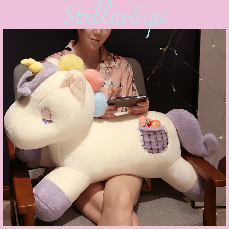 Plush Unicorn Lovely Toy Pillow Cartoon Stuffed Doll Animal Decoration Gift Kids