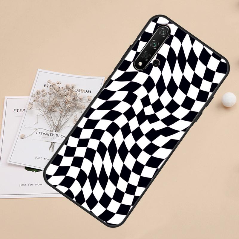 Crazy Checkered For Huawei Nova 10 9 SE 3i 7i 8i 11i 12i Y60 Y61 Y70 Y72 Y73 Y90 Y91 P20 P40 P30 Lite Case
