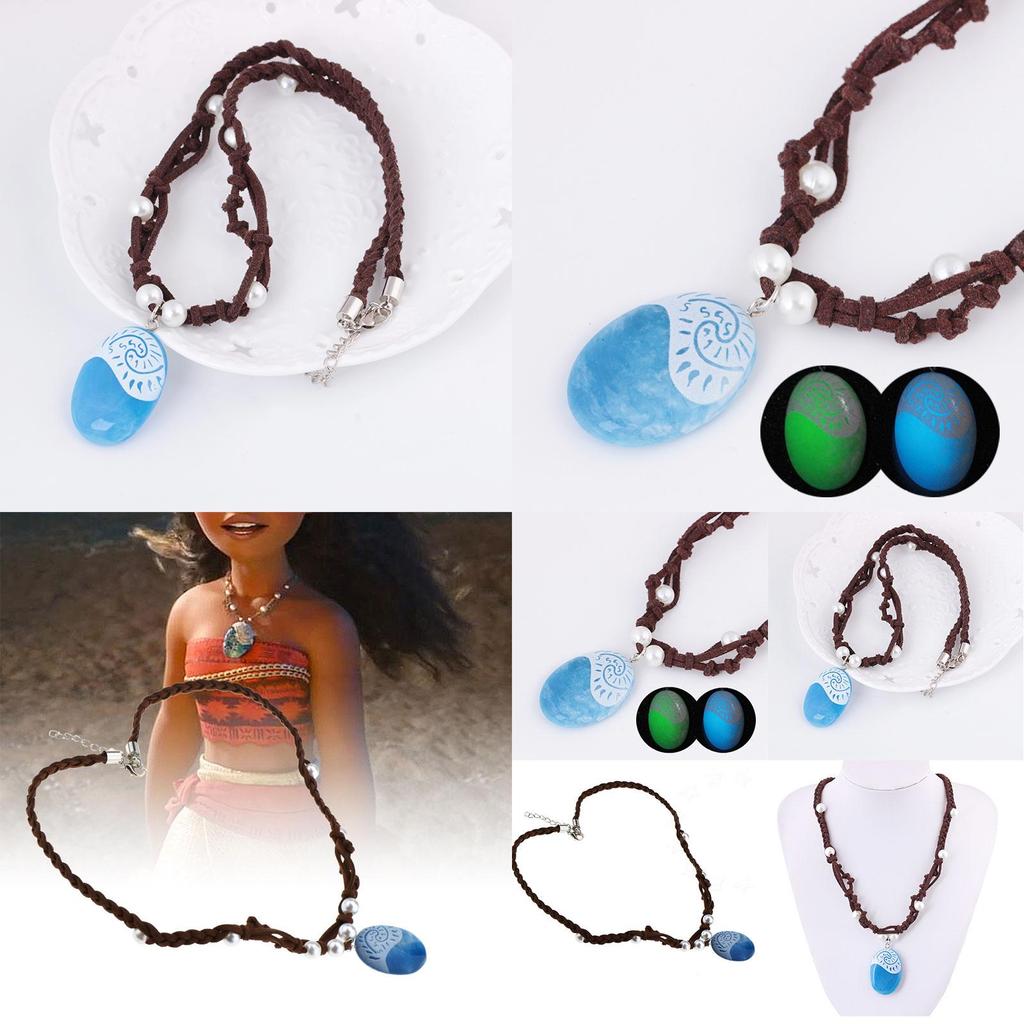 Moana Necklace Costume Cosplay Props For Princess Heart Of Te Fiti Fans**