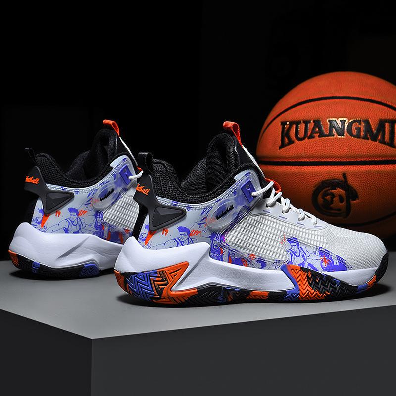 

Новая мужская спортивная обувь, модная сетчатая дышащая спортивная повседневная баскетбольная обувь 48