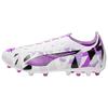 Comfortable Versatile Non-Slip Durable Soccer Shoes Unisex Sneaker White Purple 108791-01