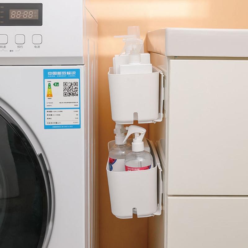 2 Pieces Multi-function Drawer Type Wall Hanging Storage Box Perfect to Hang to Bedside for Remote Controls Books Phone