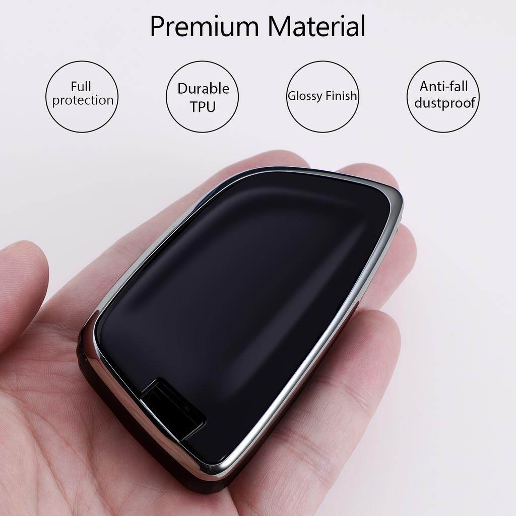 Soft Tpu Key Case Fits for 2024 BMW M8 X1 X2 X3 X5 540I 750I 3 Series Smart Car Key Remote Fob