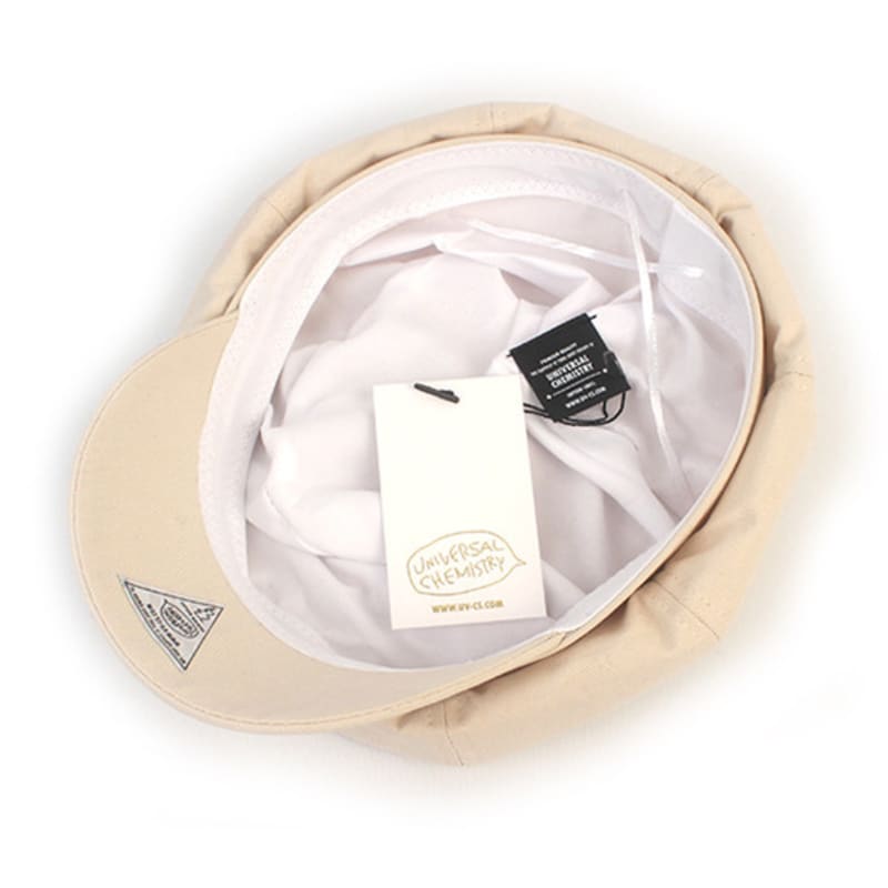 Universal Chemistry Vintage Cotton Ivory Newsboy Cap