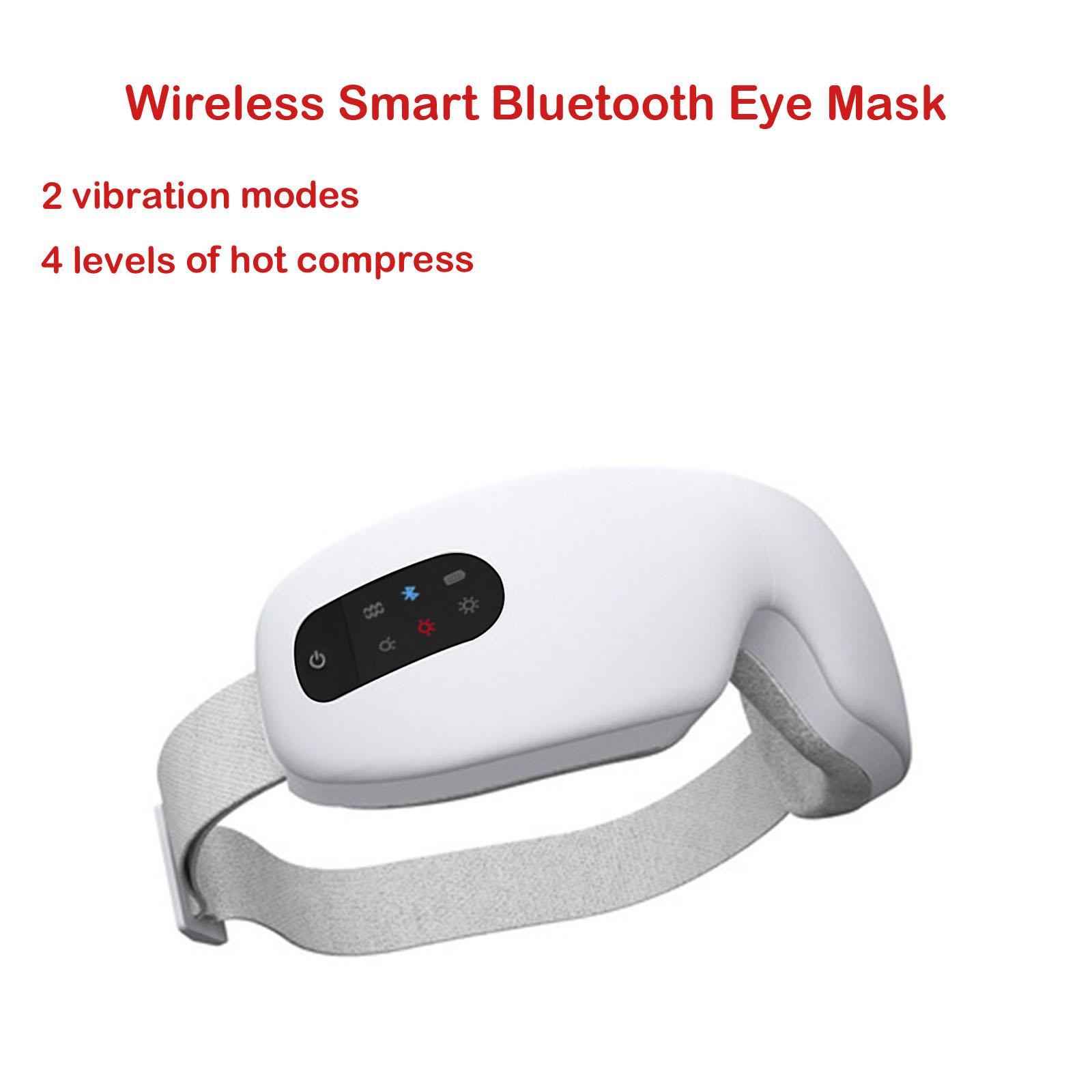 Wireless Bluetooth Music Smart Eye Mask Air Pressure Foldable Vibration Pressure Airbag Eye Relax Fatigue Graphene Constant-heat