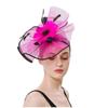 Chapeau fascinateur en maille pour femmes et filles, bandeau de fête de Cocktail, chapeau de mariage