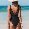Women's One-piece Swimsuit Mesh V-neck Swimsuit Beach Bikini Swimsuit Women's Swimming Skirt