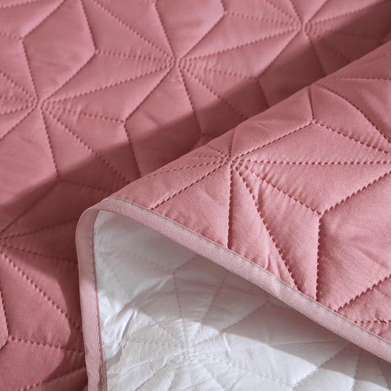 100% Waterproof Bedspread On The Bed King Size Bed Cover Quilted Mattress Pad Washable Mattress Protector For Pet Dog Bed Linen