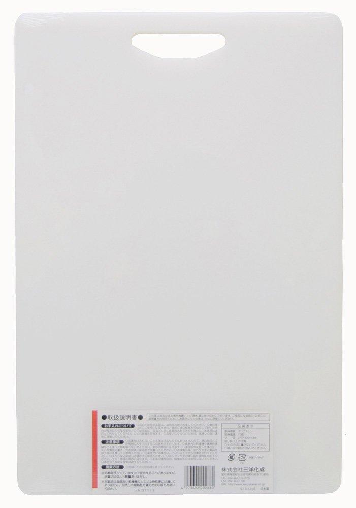 Sanyo Kasei Cutting Board Antibacterial L 27 x 40cm Soft Gentle on knife edges Made in Japan Non-slip KSN-LW