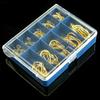 100Pcs/Lot Fishing Hooks High Carbon Steel Black Bait Holder Fish Hook Set