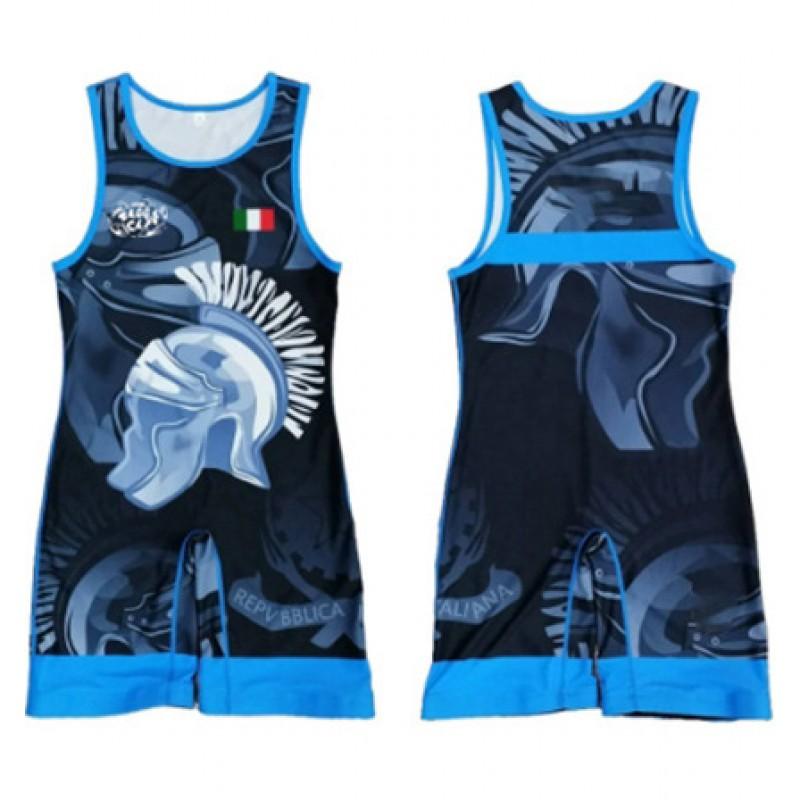 Tuta Singola da Wrestling per Uomo Donna Uniforme Alta Elasticità Tuta da Allenamento Competizione Freestyle
