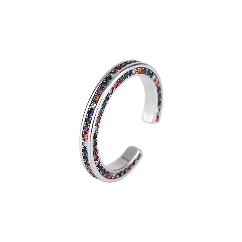 Women's Colorful Zircon Adjustable Luxury Ring