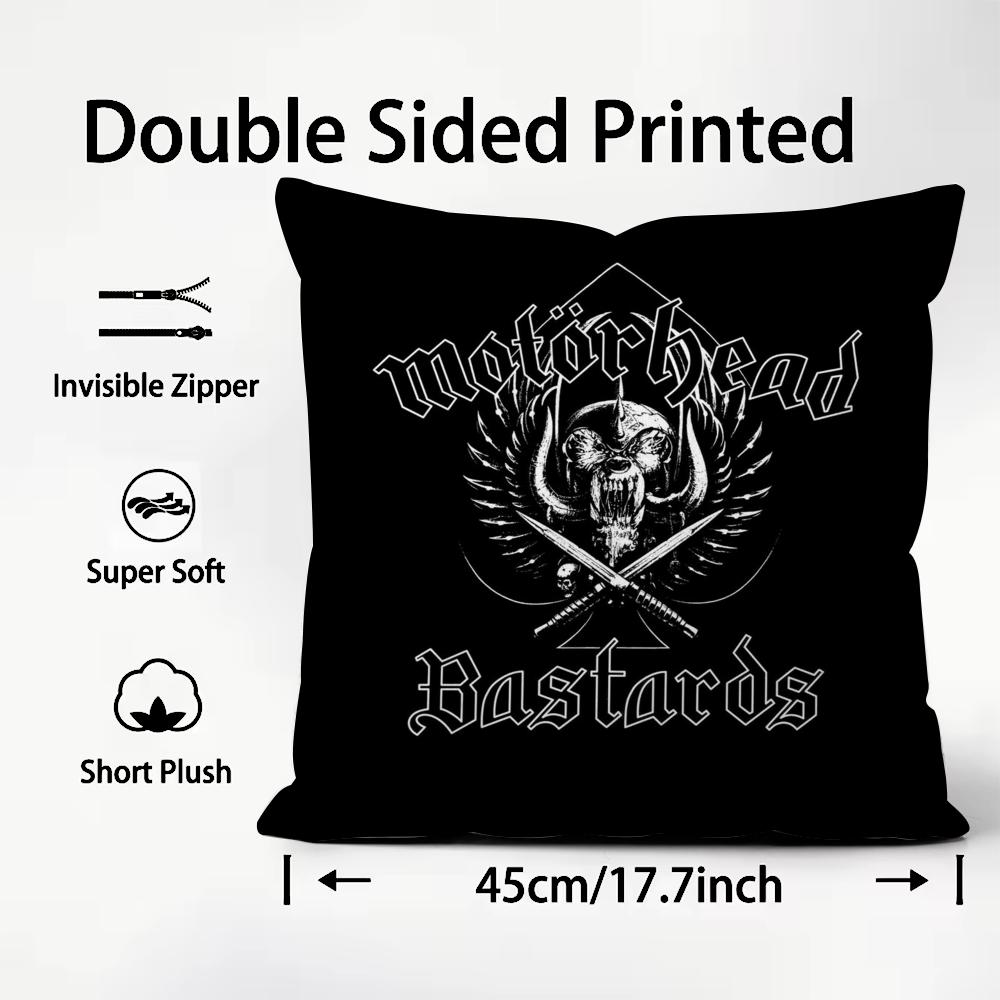 Rock Band Motorhead Kissenbezug Premium Komfort Wendbarer Kissenbezug -Zwei In Einem Design Für Jeden Raum & Autoinnenraum