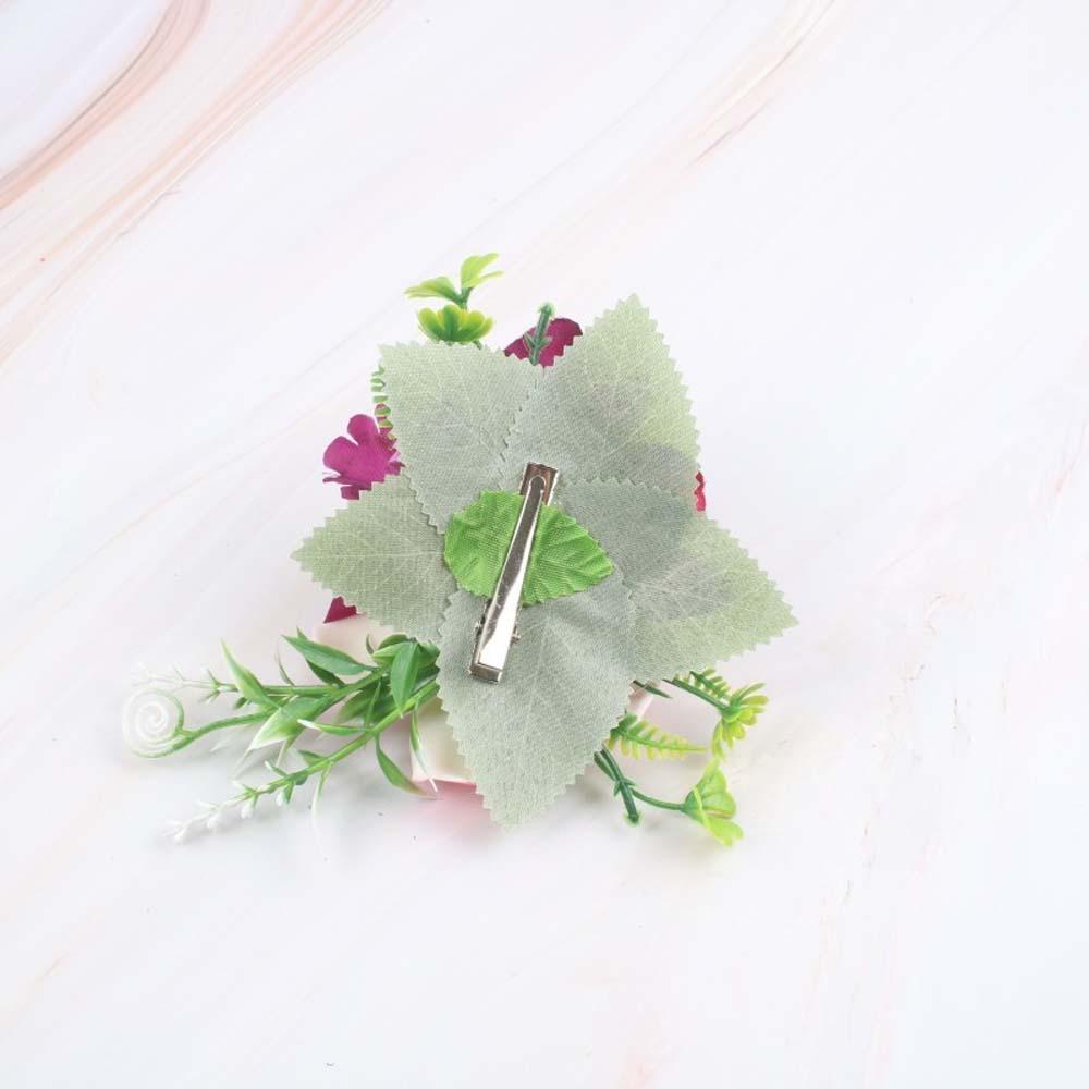 Bohemian Style Eggs Flower Side Clip Sweet Girls Hairpin Headdress Frangipane Hair Clip Gifts