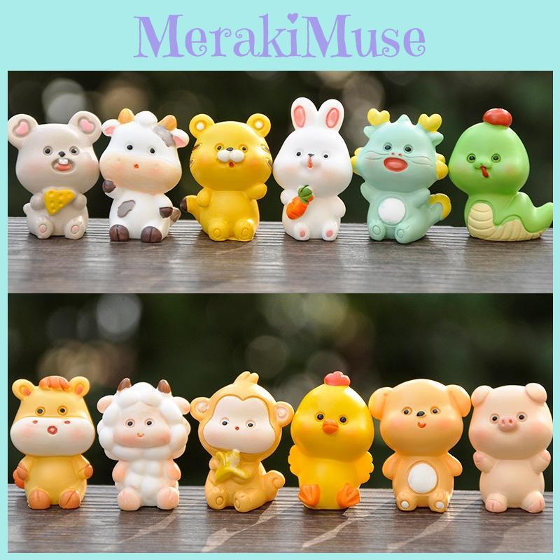 Animal Resin Miniatures Zodiac Themed Desktop Ornaments With Handmade Craftsmanship