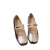 Hot Selling All-Match Shoes Woman Flats Shallow Mouth Modis Square Toe New Comfortable 2025 Moccasin Mary Janes Fashion Shoe