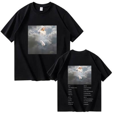 Rosalía LUX New Ablum Tour Cover Tee Rosalia Double Sided Print T Shirts Men Women Fashion Retro Short Sleeve Summer Casual Tees