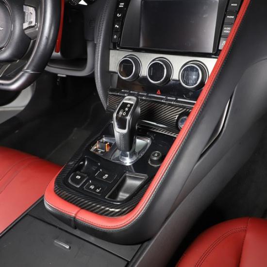 ABS Carbon Control Gear Frame Cover Decorative Trim For Jaguar F-TYPE 2013-2024