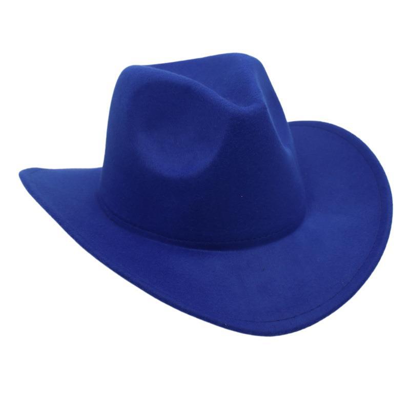 Simple Children'S Top Hat Bare Cowboy Hat Performance Jazz Hat Children'S Felt Hat Dance Troupe Wool Hat