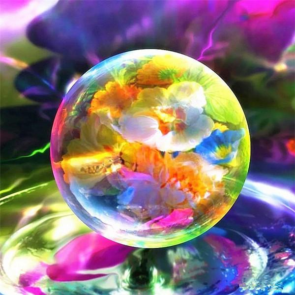 Diamond Mosaic Embroidery Bubble River Diamond Painting Full Square/Round Butterfly Landscape Wall Art