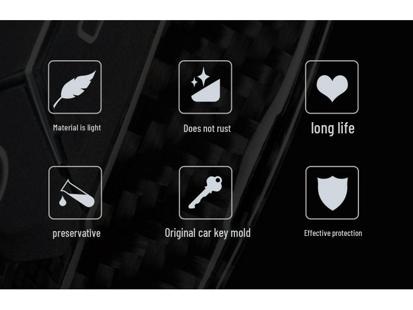 T-Carbon Kohlefaser Schlüsselhülle für Lynk & Co 01/02/03 Modelle