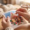 Needlepoint Kit for Beginners DIY Christmas Kit, Holiday Cross Stitch Santa Snowman Elk Patterns, Needlework Craft Adults Teens, Wall Art Handmade