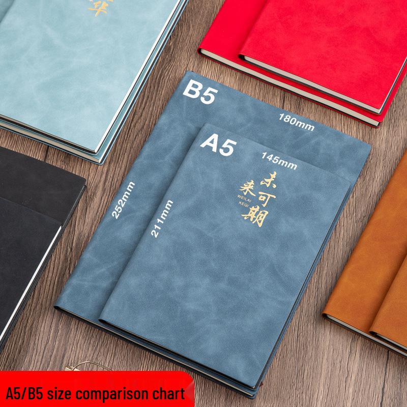Newcomer Free Shipping: A5 Sheepskin Business Notebook for Meetings
