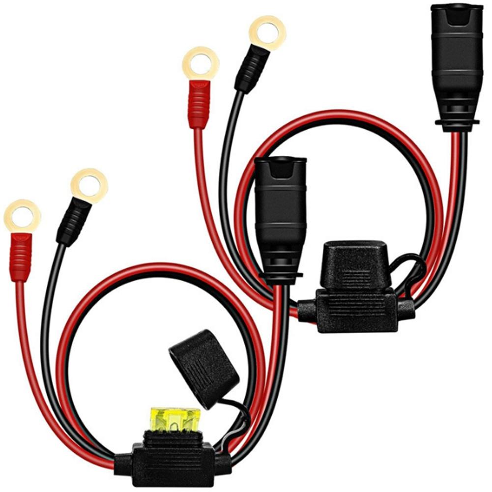 

2pcs M6/M10 0.53M Cable Connector Wires Harness For GC008 GC002 XL Eye Terminal Connectors Battery Connections Powered Cable