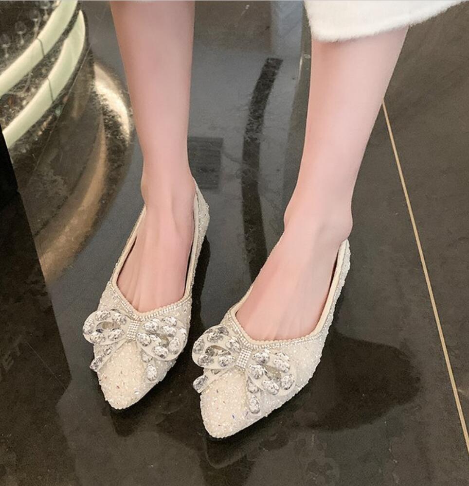 

Мода 2024 Весна Женские Элегантные Квадратные Носки Блестки Kawaii Балетки Босиком Дизайнерские Роскошные Женские Туфли Мэри Джейн Туфли Для Вечеринки 40