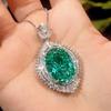 Jewelry Simulation Bird'S Nest Chepala Green Vintage Jewelry Set Main Stone 15 * 20-13 * 18