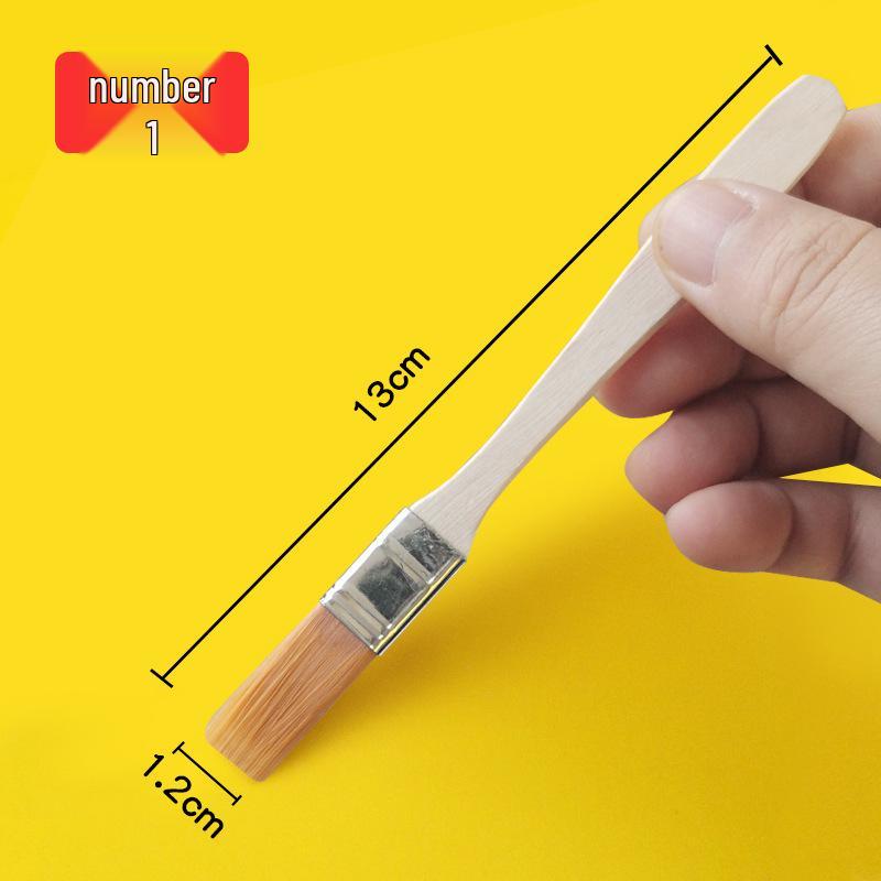 Nylon Bristle Short Handle Brush for Oil & Acrylic Painting - 12 Models for Hand-Painted Walls and Large Areas