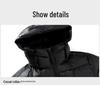 Black Gold Graphene Goose Down Jacket - Autumn/Winter Hooded Casual Fashion Outerwear