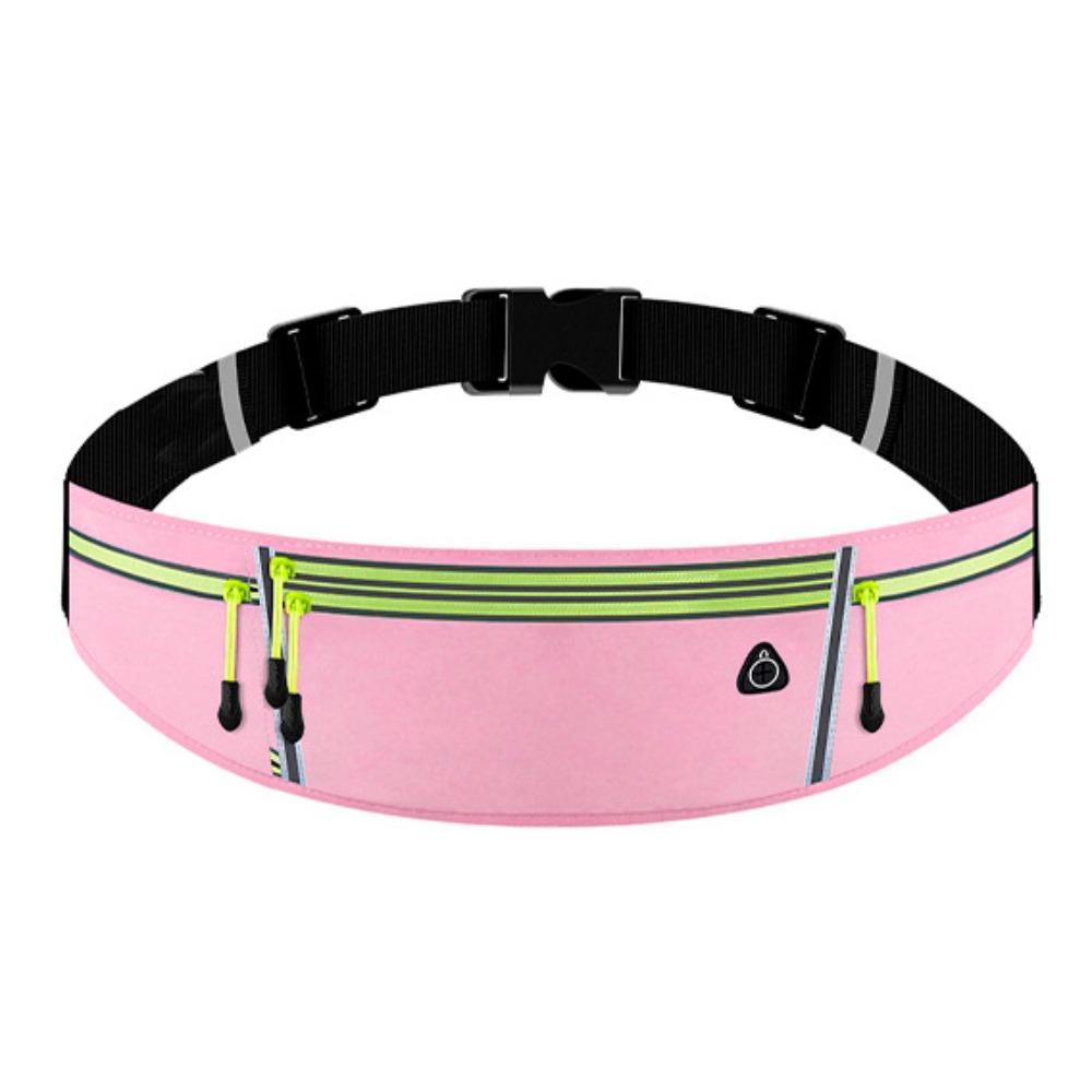 

С сумкой для бутылки Сумка для марафона Многофункциональная спортивная сумка для телефона Беговые поясные сумки Спорт pink style 2