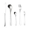 304 Stainless Steel Japanese-style Yanzong Knife, Fork, Spoon, Sanded Main Spoon, Multi-specification 5 Main Pieces, Hotel Western Tableware