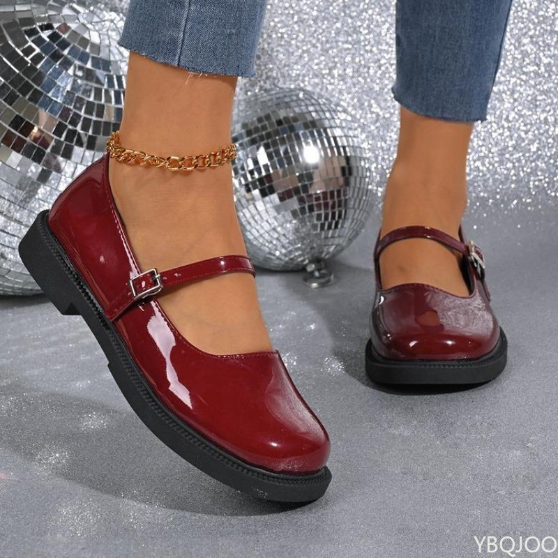 Flat Bottomed Women's Soft Top New Spring and Autumn Shallow Mouth Anti Slip Casual Single Shoe Mary Jane Daily Zapatos De Mujer
