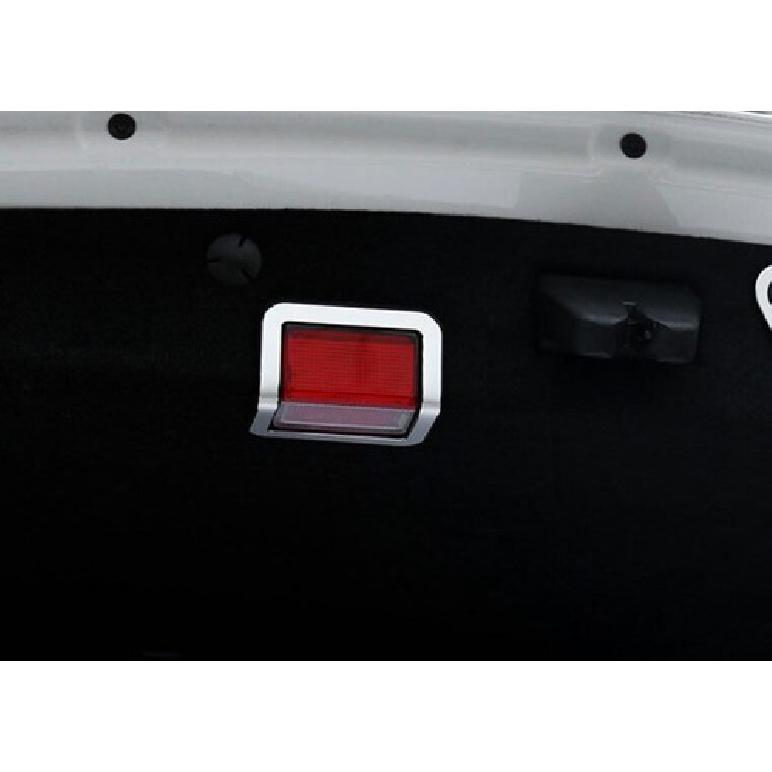 Silver Aluminum Tail Box Trunk Warning Light Frame Trim For Benz C-Class 2015-21