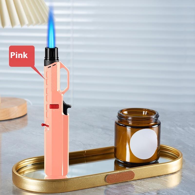 Zapalniczka gazowa butanowa Zapalniczka napełniana Zapalniczka żarowa wiatroodporna, Przenośna zapalniczka kuchenna, Małe narzędzie na kemping na zewnątrz, grill